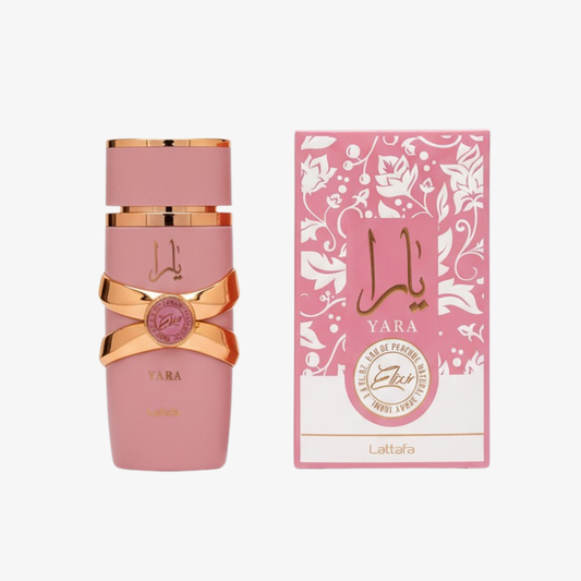 Lattafa Yara Elixir 100ml bottle and box